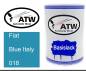 Preview: Fiat, Blue Italy, 018: 500ml Lackdose, von ATW Autoteile West.